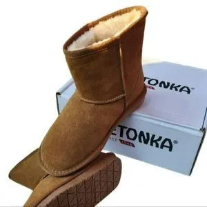 Minnetonka Shoes New Minnetonka Genuine Suede Tan Mini